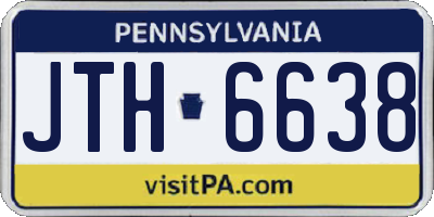 PA license plate JTH6638