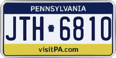 PA license plate JTH6810