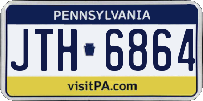 PA license plate JTH6864