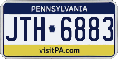 PA license plate JTH6883
