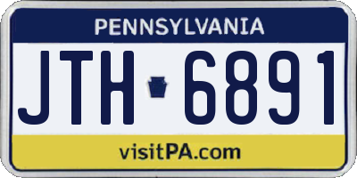PA license plate JTH6891