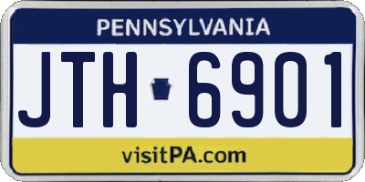 PA license plate JTH6901