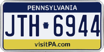 PA license plate JTH6944