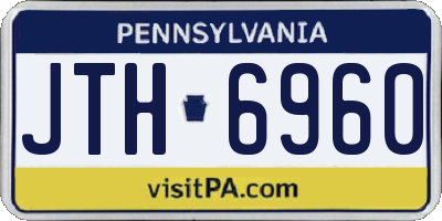 PA license plate JTH6960