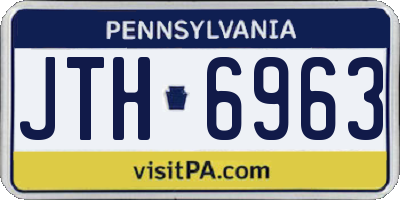 PA license plate JTH6963