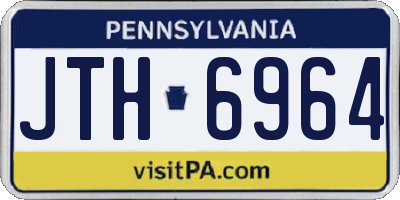 PA license plate JTH6964
