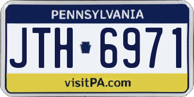 PA license plate JTH6971