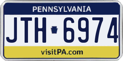 PA license plate JTH6974
