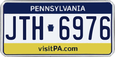 PA license plate JTH6976