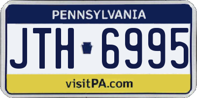 PA license plate JTH6995