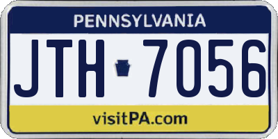 PA license plate JTH7056