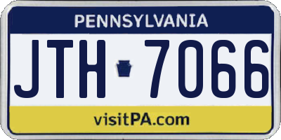 PA license plate JTH7066