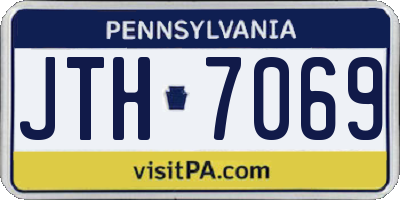 PA license plate JTH7069