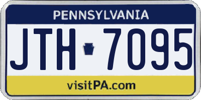 PA license plate JTH7095