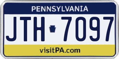 PA license plate JTH7097
