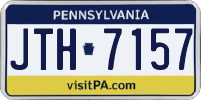 PA license plate JTH7157