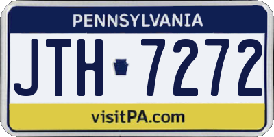 PA license plate JTH7272
