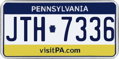 PA license plate JTH7336
