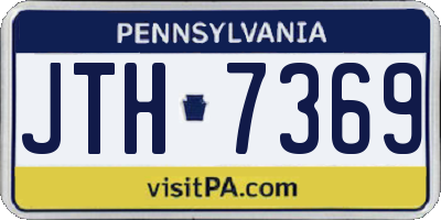 PA license plate JTH7369
