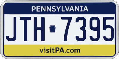 PA license plate JTH7395