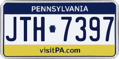 PA license plate JTH7397