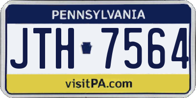 PA license plate JTH7564