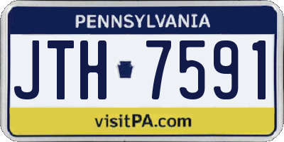 PA license plate JTH7591