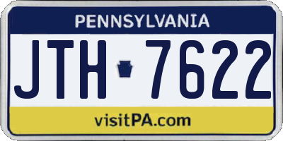 PA license plate JTH7622
