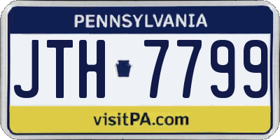 PA license plate JTH7799