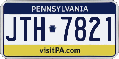 PA license plate JTH7821