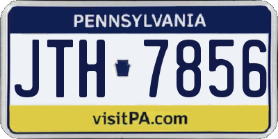 PA license plate JTH7856