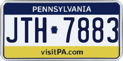 PA license plate JTH7883