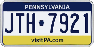 PA license plate JTH7921