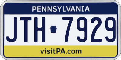 PA license plate JTH7929