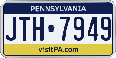 PA license plate JTH7949