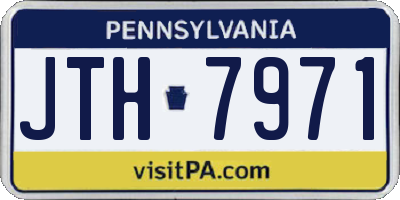 PA license plate JTH7971