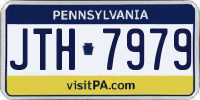 PA license plate JTH7979