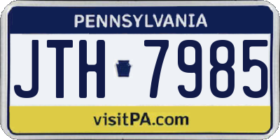 PA license plate JTH7985