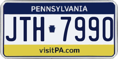 PA license plate JTH7990