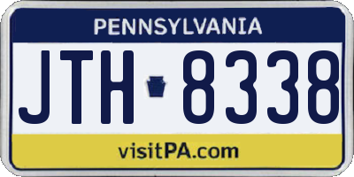 PA license plate JTH8338