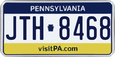 PA license plate JTH8468
