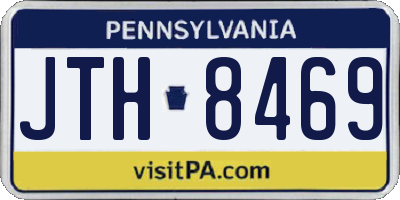 PA license plate JTH8469