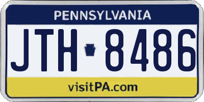 PA license plate JTH8486