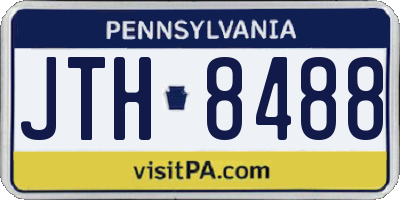 PA license plate JTH8488