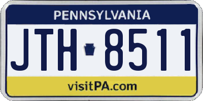 PA license plate JTH8511