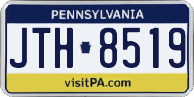 PA license plate JTH8519
