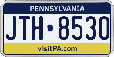 PA license plate JTH8530