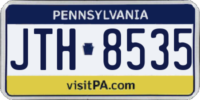 PA license plate JTH8535