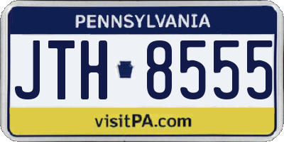 PA license plate JTH8555