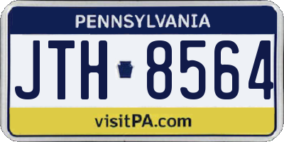 PA license plate JTH8564